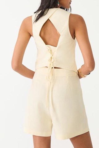 Short de tiro alto - Crudo