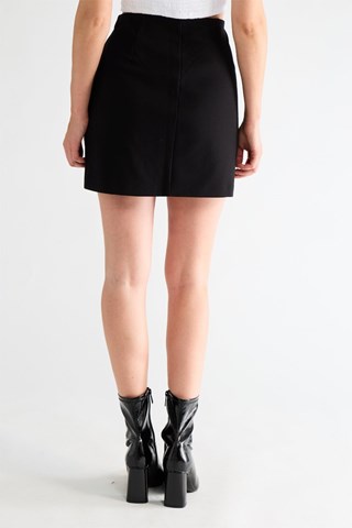 Falda recta - Negro