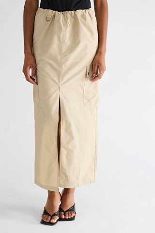 Falda recta - Beige