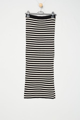 Vestido largo - Negro y blanco