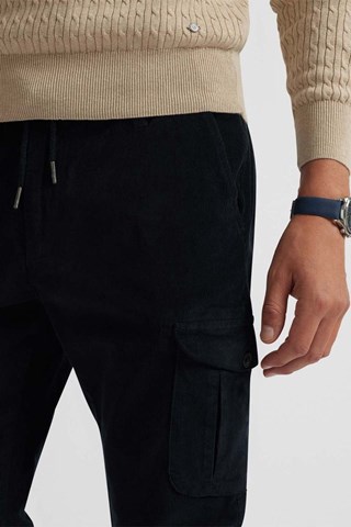 Pantalon cargo - Bleu marine