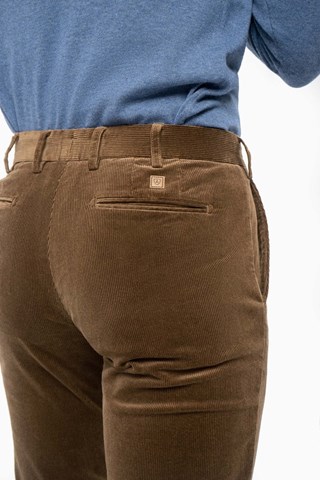 Pantalon slim en velours - Camel