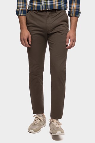 Pantalon slim - Vert foncé