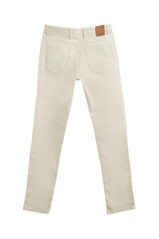 Pantalon slim - Écru