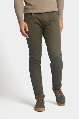 Pantalon slim - Vert foncé