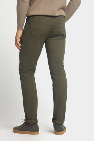 Pantalon slim - Vert foncé