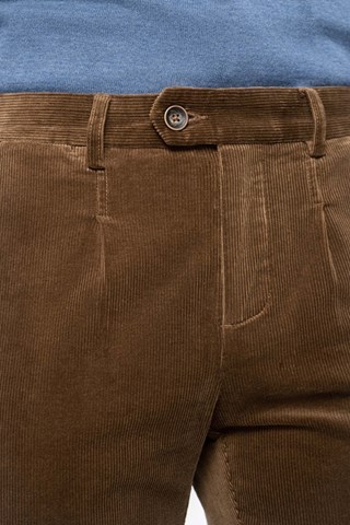 Pantalon slim en velours - Marron