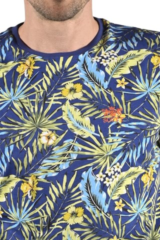 T-shirt Tropic - Marineblauw