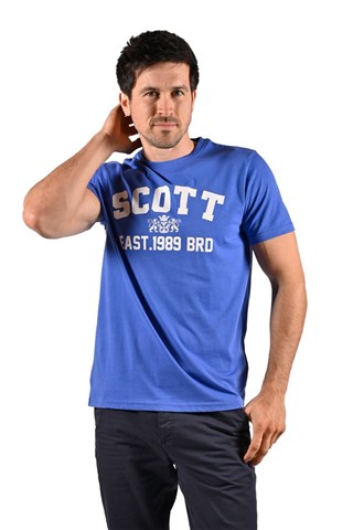 T-shirt Kylio - Wit en blauw