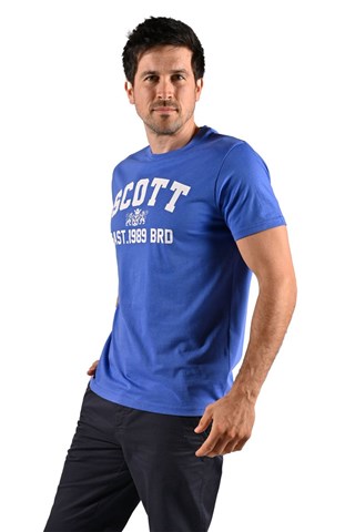 T-shirt Kylio - Wit en blauw
