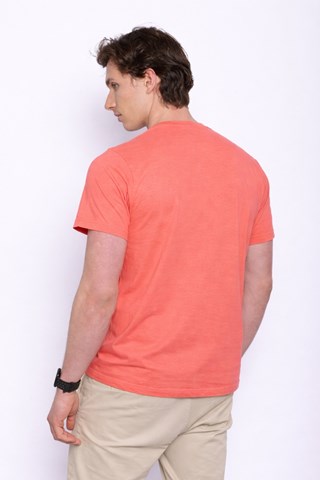 T-shirt Nogal - Koraalrood