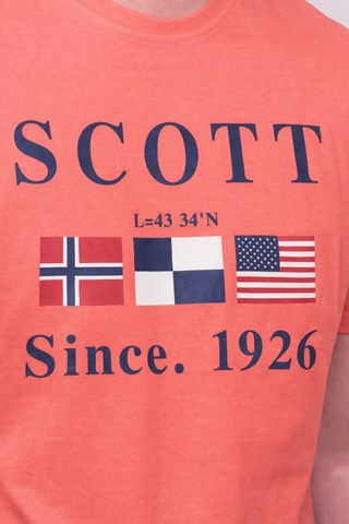 T-shirt Nogal - Koraalrood