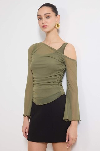 Crop top - Nero - Kaki