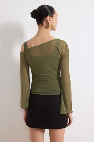 Crop top - Nero - Kaki