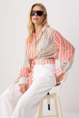 Camicia annodata - Rosa