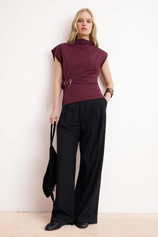 Blusa senza maniche - Marrone