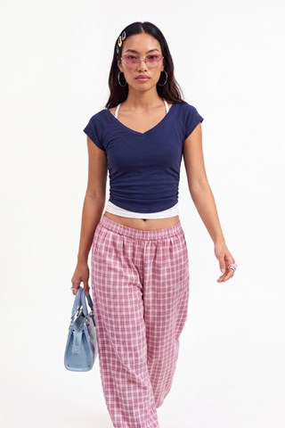 Blusa slim - Blu scuro