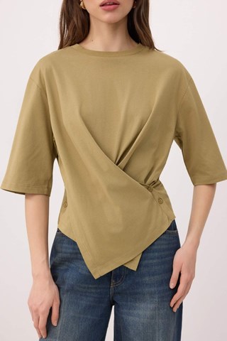 T-shirt regular - Kaki
