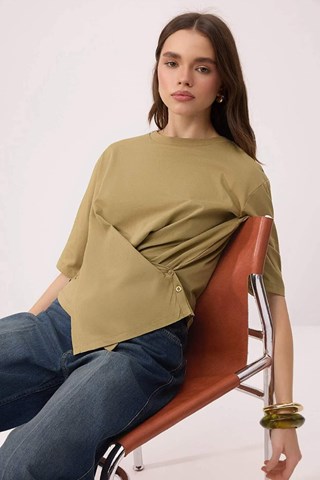 T-shirt regular - Kaki