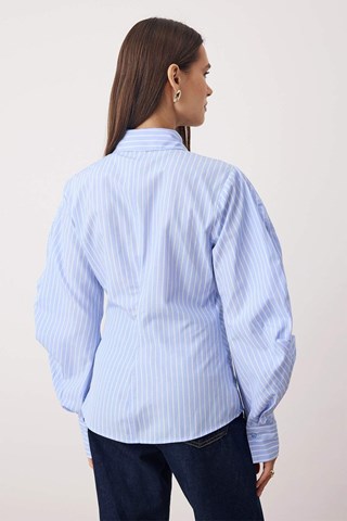 Camicia slim - Bianco e blu