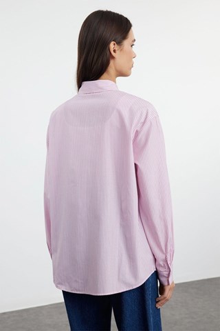Camicia a righe - Rosa