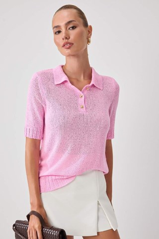 Blusa slim - Rosa