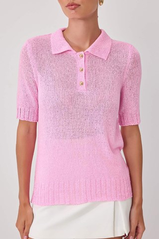 Blusa slim - Rosa