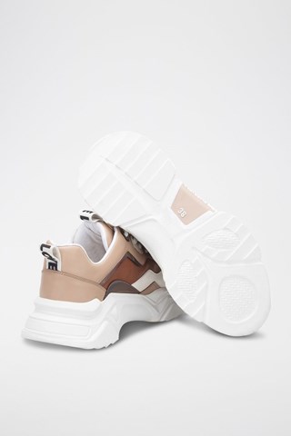 Sneakers platform - Bianco e marrone
