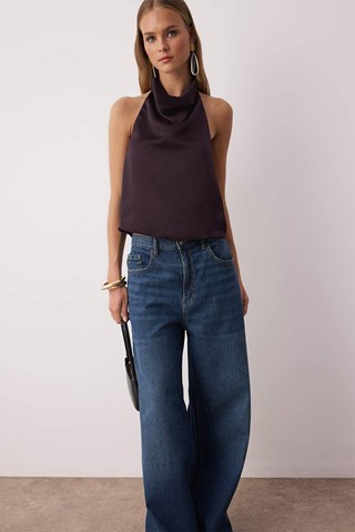 Top - Marrone scuro