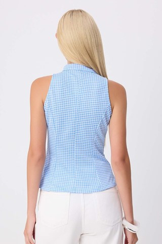 Blusa senza maniche - Azzurro