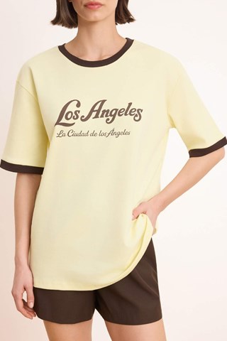 T-shirt oversize - Giallo chiaro
