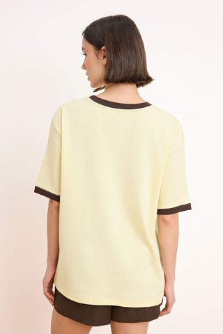 T-shirt oversize - Giallo chiaro