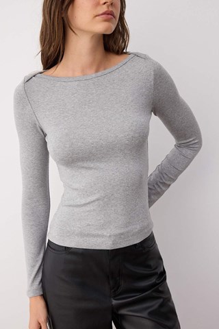 Top - Grigio chiaro - Grigio