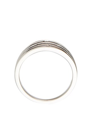 Anello Polka dot  - Oro bianco e diamanti