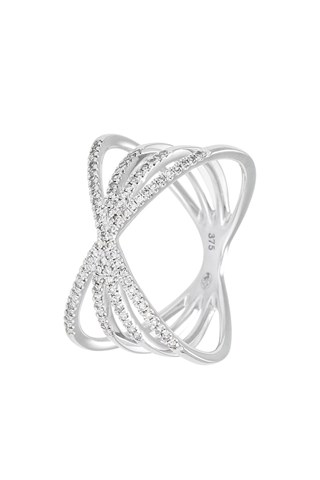 Anello Axasté - Oro bianco e diamanti
