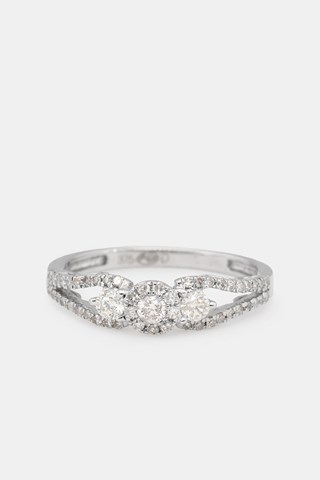 Anello Amara - Oro bianco e diamanti