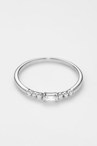 Anello Siliria - Oro bianco e diamanti