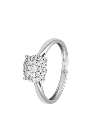 Anello - Oro bianco e diamanti