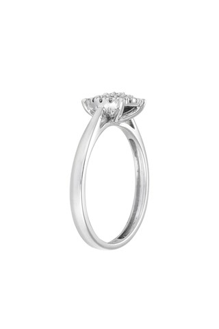 Anello - Oro bianco e diamanti