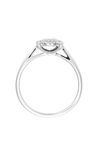 Anello - Oro bianco e diamanti
