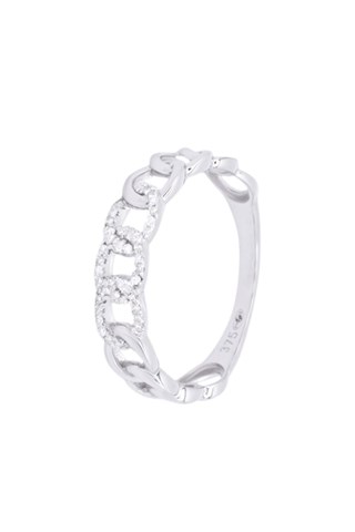 Anello - Oro bianco e diamanti