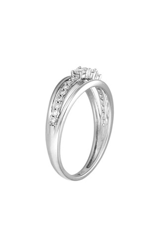Anello - Oro bianco e diamanti