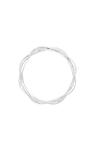 Anello Précieux Nouage - Oro bianco e diamanti