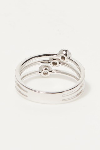 Anello Cassotis - Oro bianco e diamanti