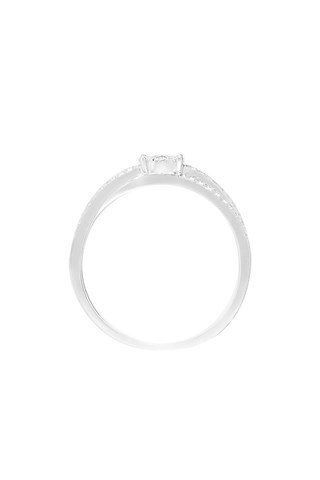 Anello Croisée des Chemins - Oro bianco e diamanti