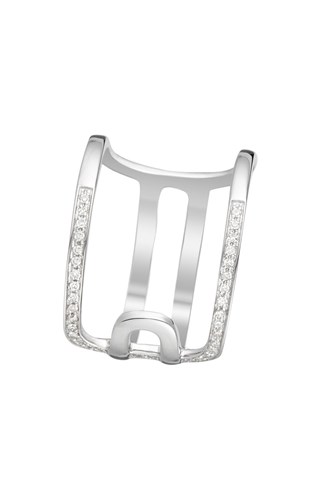 Anello Roia - Oro bianco e diamanti