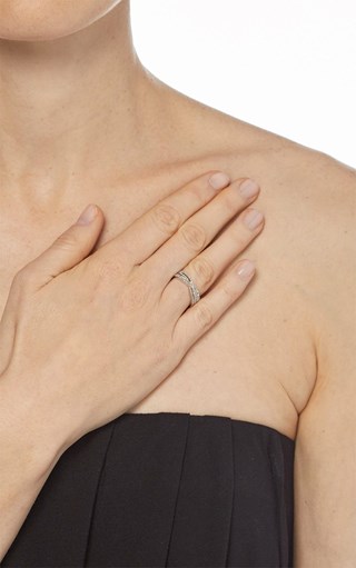 Anello Croisillons de Diamants - Oro Bianco e Diamanti